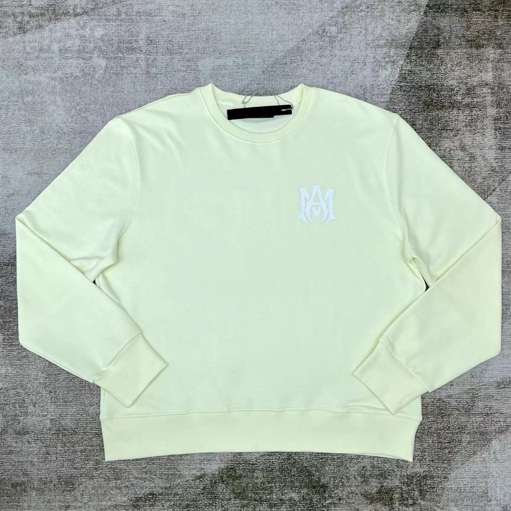 Amiri classic cream crew neck sweatshirt